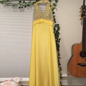 Dave & Johnny Yellow Dress